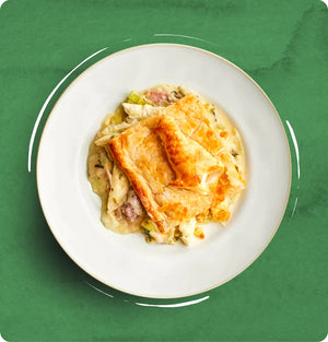 By Ruby Frozen British Chicken, Leek & Bacon Pie for 2 - Liverpool