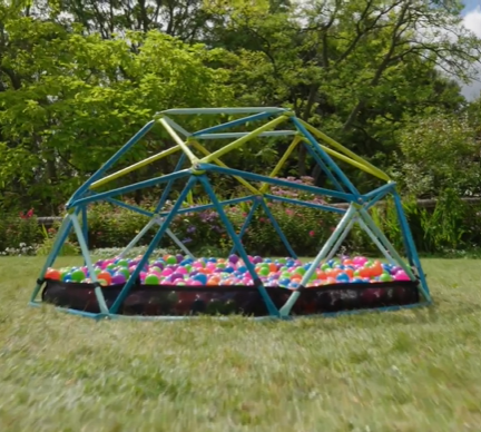 TP 1.9M Metal Climbing Dome With Sandpit