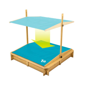 Wooden Sandpit With Canopy