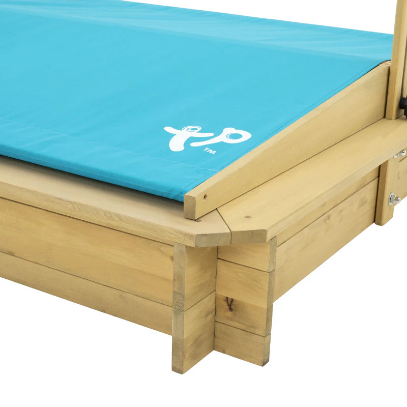 Wooden Sandpit With Canopy