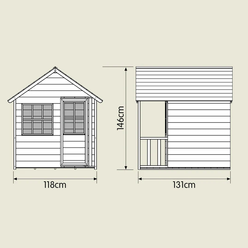 TP Forest Cabin Wooden Playhouse