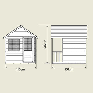 TP Forest Cabin Wooden Playhouse