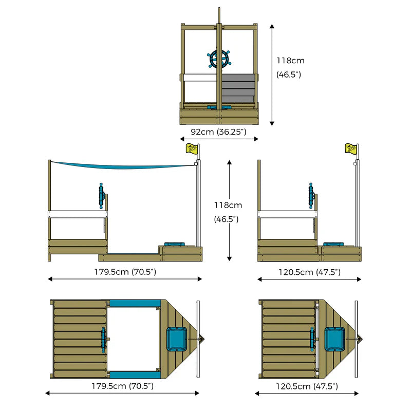 Ahoy Wooden Play Boat