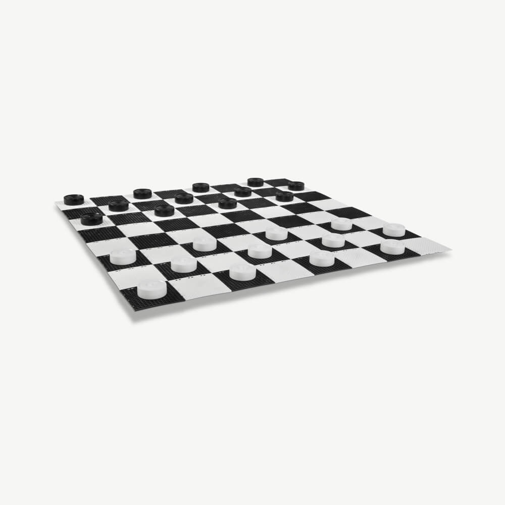 Garden Draughts Pieces - Plastic - 10cm