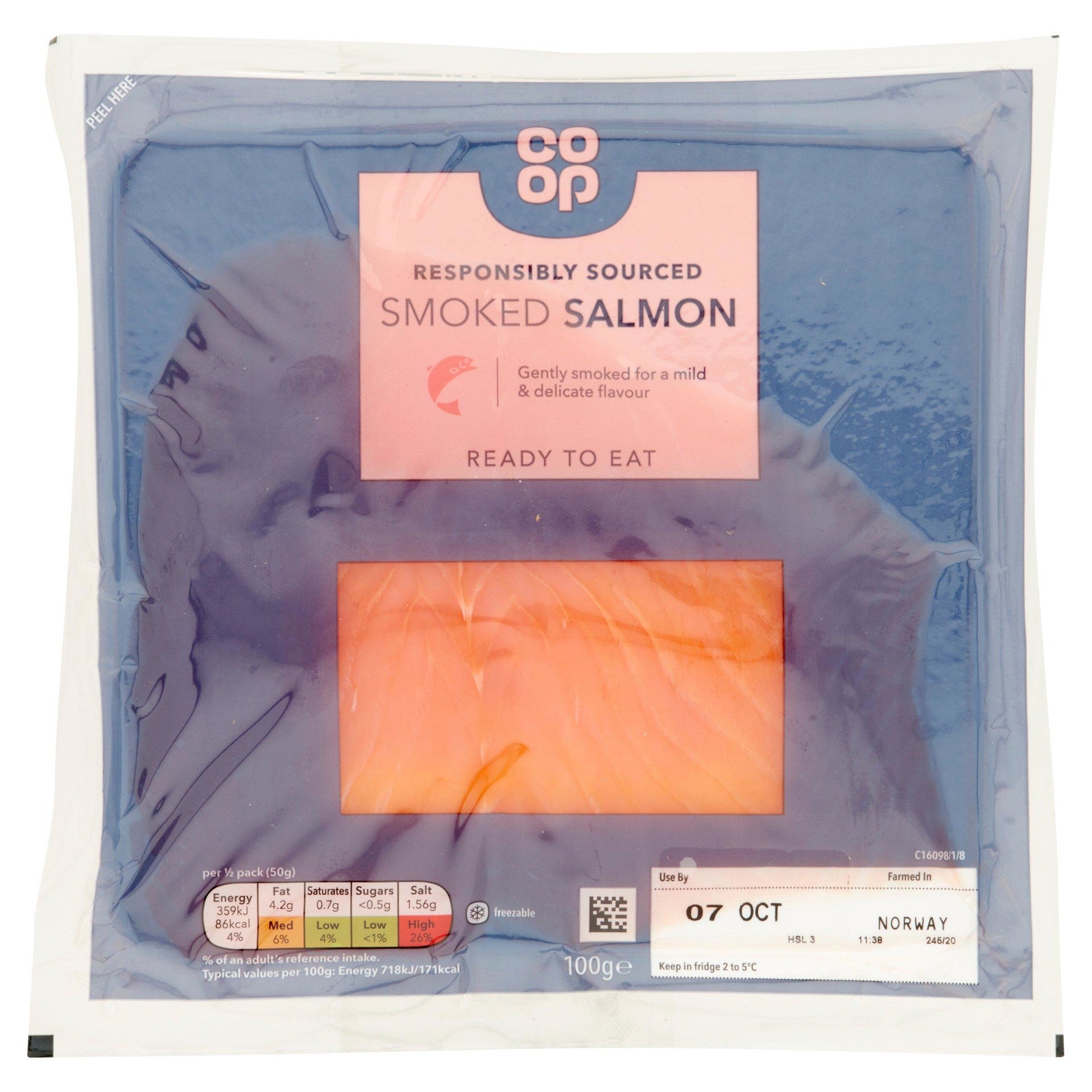 Co-op Smoked Salmon 100g