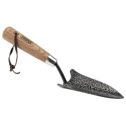 (D) Carbon Steel Heavy Duty Transplanting Trowel with Ash Handle