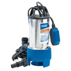 (D) 208L/Min Stainless Steel Submersible Dirty Water Pump with Float Switch (750W)