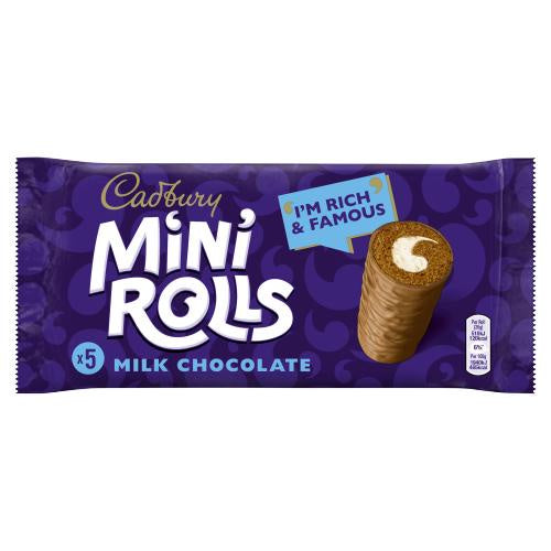 Cadbury Mini Rolls Chocolate 5pk