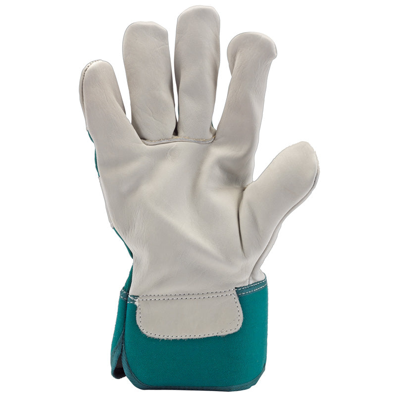 (D) Premium Leather Gardening Gloves - x L