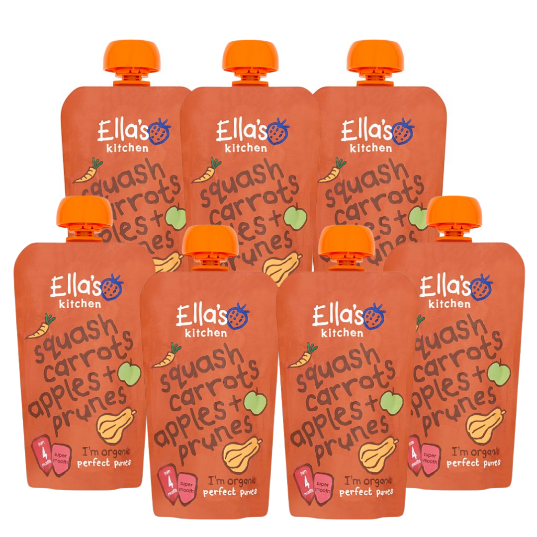 (IP) 87585 Ella's Kitchen Organic Butternut Squash, Carrots, Apples and Prunes, 7 x 120g