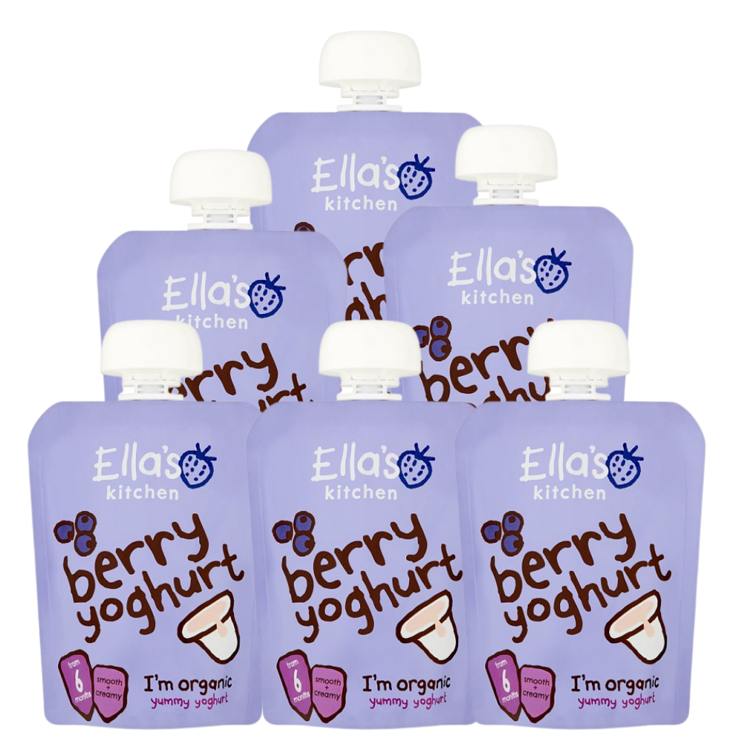 (IP) 45672 Ella's Kitchen Organic Greek Yoghurt & Berries, 6 x 100g