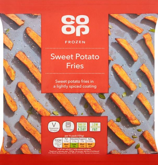 Co-op Frozen Sweet Potato Fries 500g