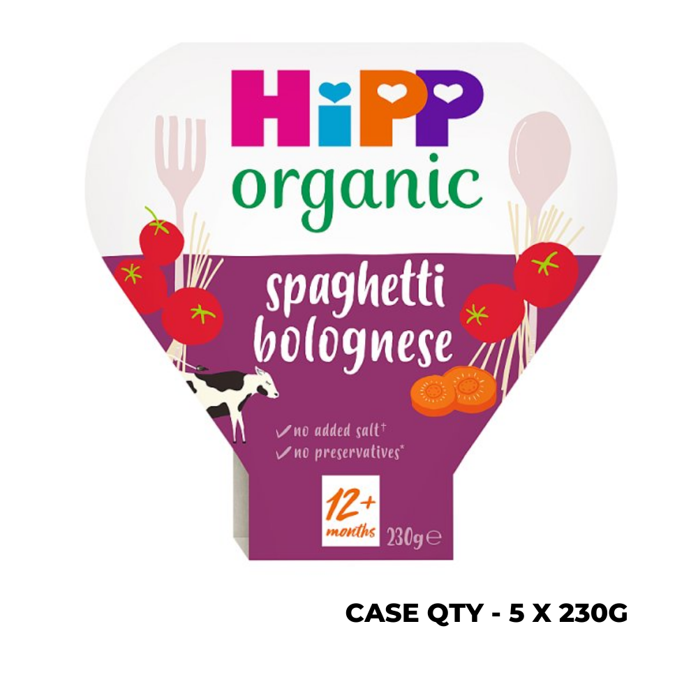 (IP) 45768 Hipp Organic Spaghetti Bolognese 1-3 years, Case 5 x 230g