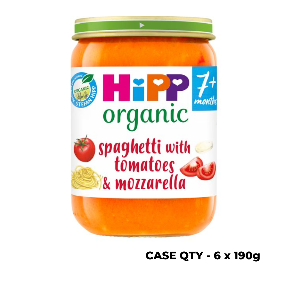 (IP) 42416 Hipp Organic Spaghetti & Tomato & Mozzarella, 7+ months, Case 6 x 190g