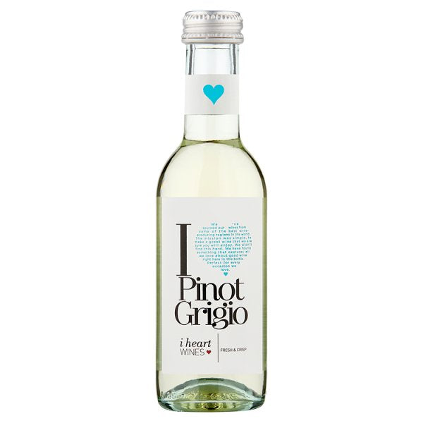 (MK)  Wine for One - I Heart Pinot Grigio White Wine 18.7cl