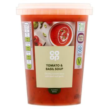 Co-op Fresh Soup Tomato & Basil 600g [904]